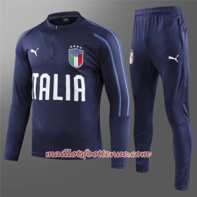 Italie Ensemble Sweat d'entrainement Bleu 2018/2019